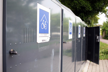 Aufbewahrung in der Fahrradgarage