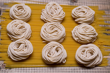 Tagliatelle on spaghetti