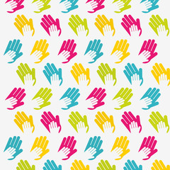 Fototapeta premium collaborative hands design 