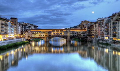Fototapeta na wymiar Ponte vecchio, Florence, Firenze, Italia