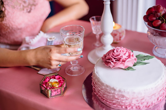 Pink Wedding Cake