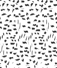 Inked stains on white