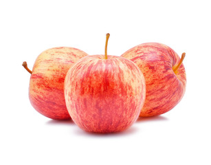 Gala apples isolate on white background