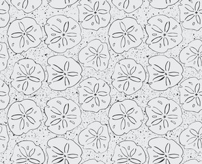 Sand dollar black with texture