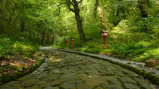 石畳の参道