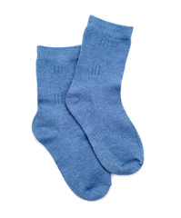 Pair of socks isolated on a white background