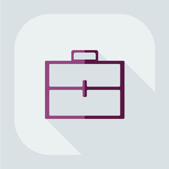 flat icon briefcase bag business theme