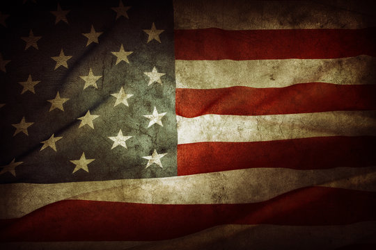 Grunge American flag