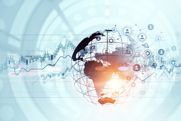 Obraz premium Network community concept