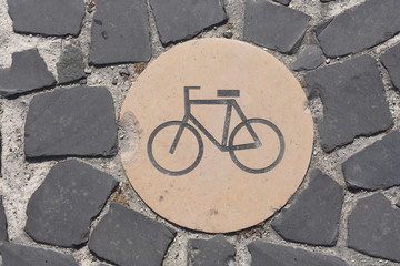 sign bicycle,