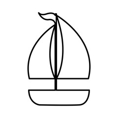 sailboat isolated icon design 