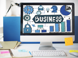 Business Corporate Organization Management Development Concept