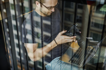 Photographer Journalist Working Studion Agency  Concept