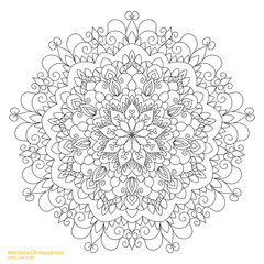 Mandala. Template Circular Ornament