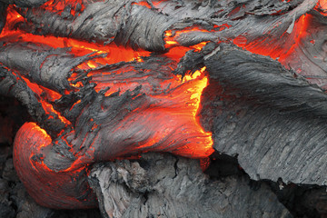 Eruption volcano Tolbachik