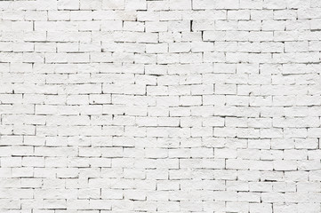 White brick wall for texture