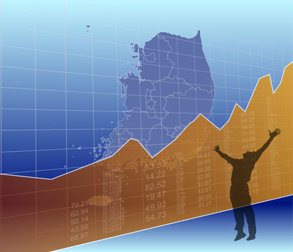 Korea Finance and market, ascending, success 