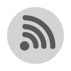 wi-fi icon logo in grey colours