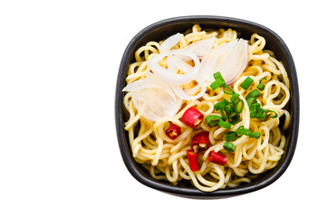 Bowl of instant noodles.