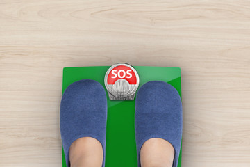 sos on weight scale