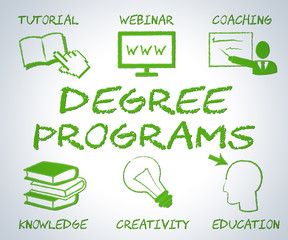 Fototapeta premium Degree Programs Shows Web Site And Associates