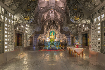 Interior of Silver monastery in Wat srisuphan, Chiang Mai