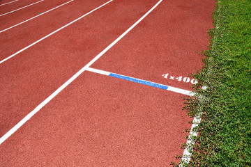 Running Track at Stadium