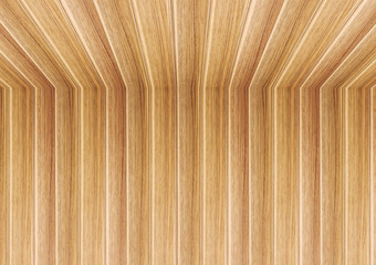 Perspective lines of wooden ceiling