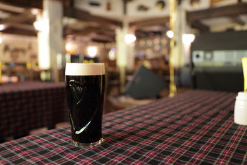 Dark beer mug