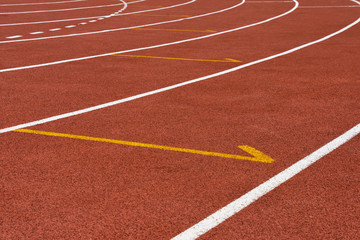 Running Track at Stadium