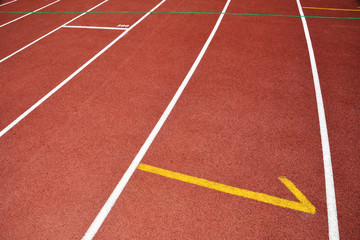 Running Track at Stadium