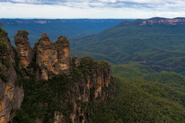 Three Sisters rock formation viewed from Echo Point lookout