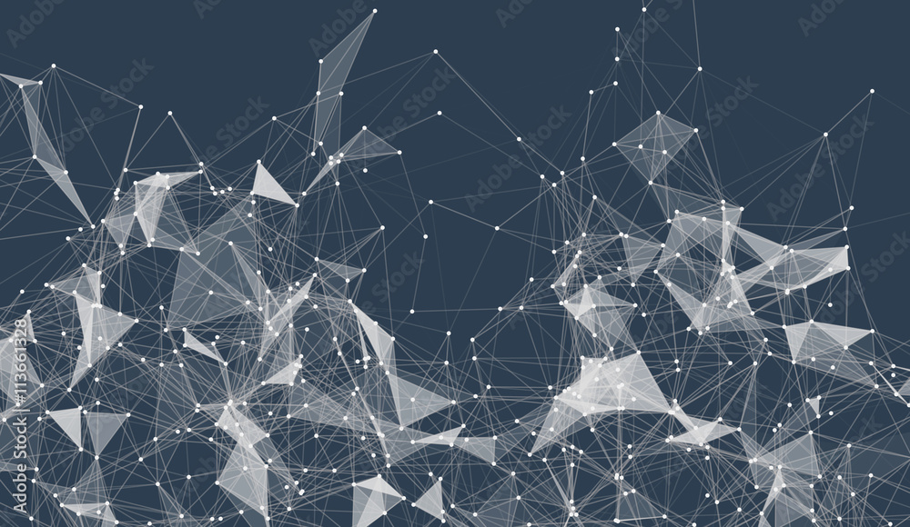 Poster abstract background with dotted grid