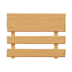 wooden sign isolated on white background