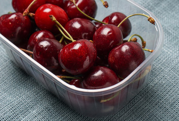 Fresh red organic Cherry, cherries