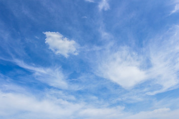 The vast blue sky and clouds sky