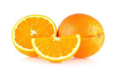 sweet orange on white background
