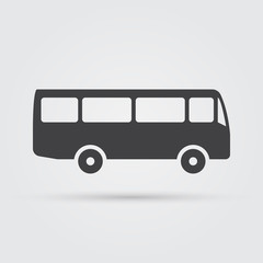 Bus icon, vector illustration