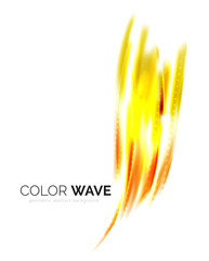 Blurred vector wave design elements