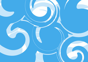 Fototapeta premium Abstract background with blue swirl pattern