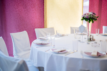 Wedding decoration with flowers