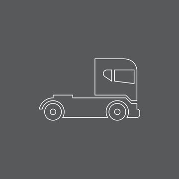 Truck Icon, Ultra Thin Line Icon