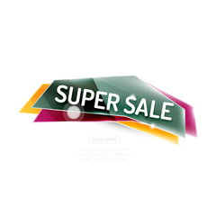 Colorful geometric website sale tag button