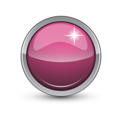 pink button with metallic elements