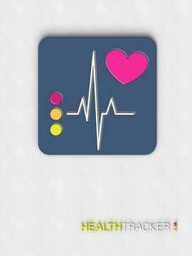 Health Tracker - Herz Monitor - Typo