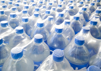 Mineral water bottles - plastic bottles