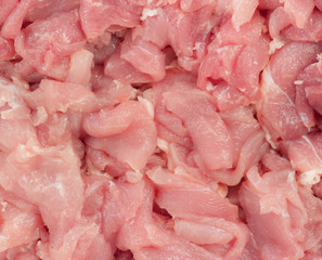 raw pig meat as background