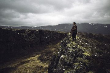 Contemplation du paysage Islandais