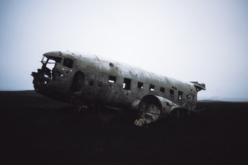 Carcasse d'avion islandais
