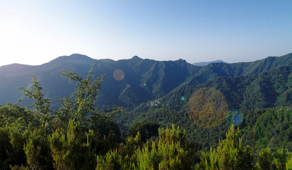 chemin de crête en Costa verde 